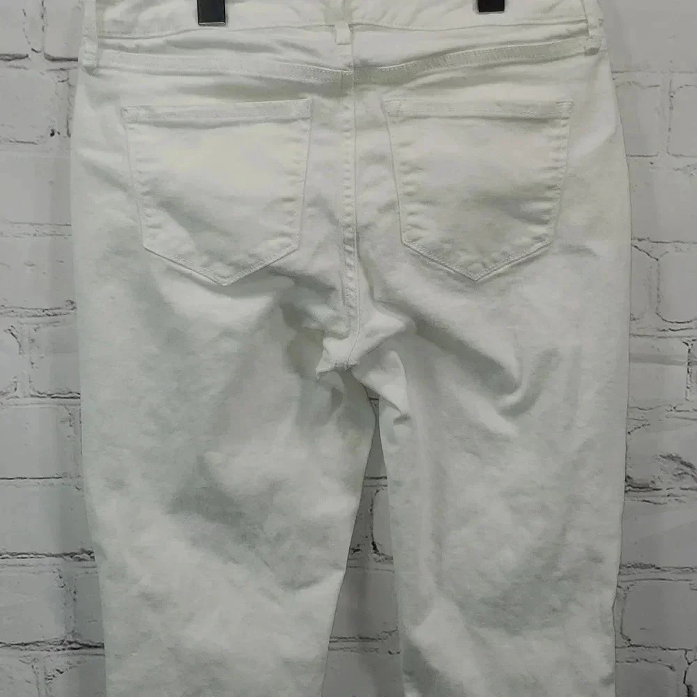 Nine West Gramercy Skinny Capri White Ankle Jeans Size 4 - Picture 8 of 16